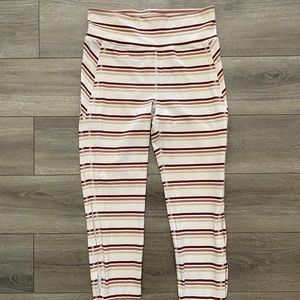 FREE PEOPLE MOVEMENT STRIPED ATHLETIC LEGGINGS